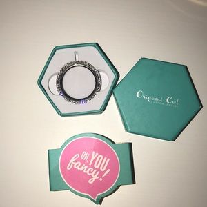 Origami Owl Large Silver Face